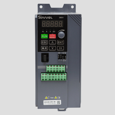 SID100-2R2-3B | Преобразователь частоты SID100, 2,2кВт - 150%, 3ф 380В, тормозной модуль, Sinvel