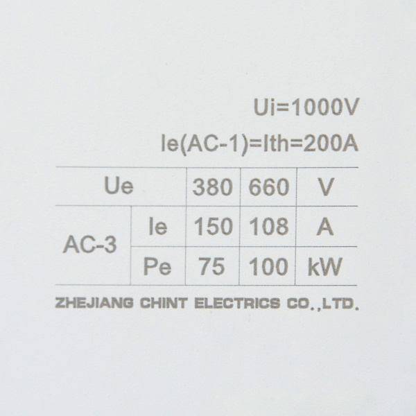 671398 | Контактор NC2-150 150А 230В/АС3 50Гц, Chint