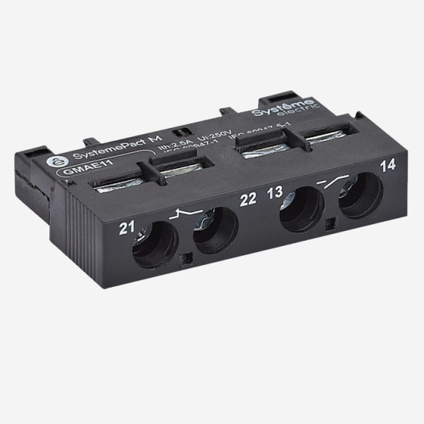 GMAE20 | ДОПОЛНИТЕЛЬНЫЙ БЛОК КОНТАКТОВ GM2/GM3 2НО ФРОНТАЛЬНЫЙ (GVAE20), Systeme Electric