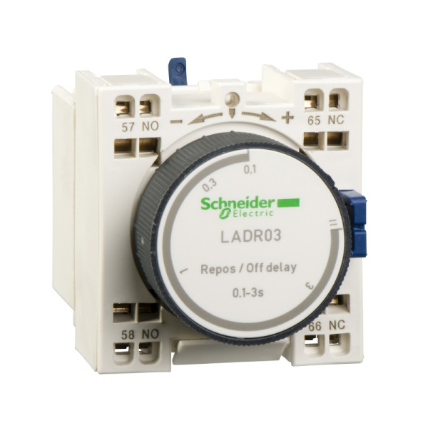 LADT23 | Блок выдержки времени на включение 1...30с, 1 НО + 1 НЗ, пружинный, Schneider Electric