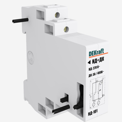 18032DEK | Расцепитель независимый c доп. контактом  24В, Dekraft