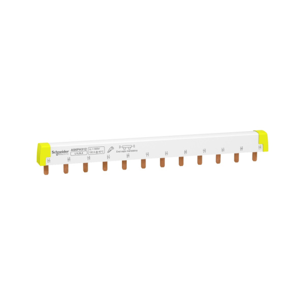 A9XPH312 | Шинка гребенчатая 3p, 100А, 12 модулей по 18мм, Schneider Electric