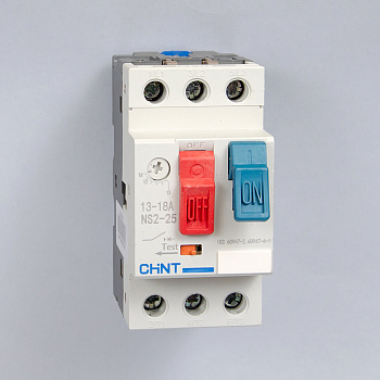 ch495083 | Автоматический выключатель защиты двигателя NS2-25 13-18А, Chint