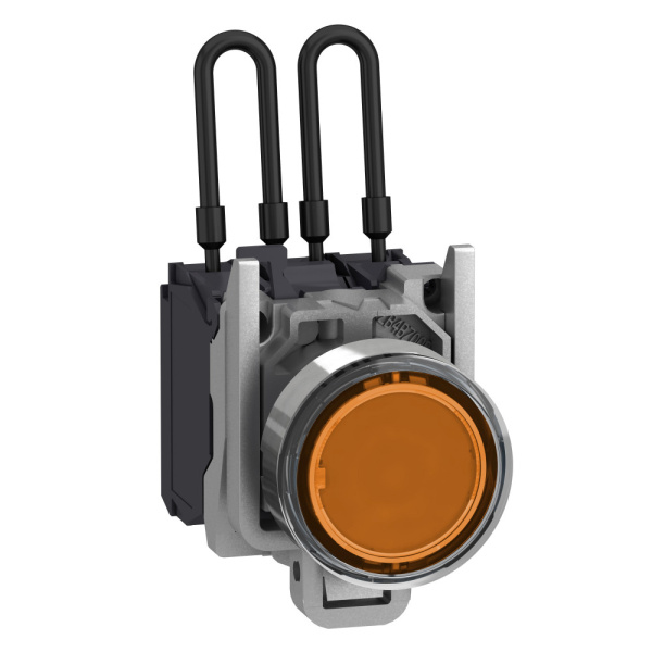 XB4BW25B5 | Кнопка с подсветкой 24В AC/DC с возвратом, оранжевая, Schneider Electric
