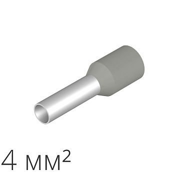 ID H 4.0/9/16 100 | Наконечник-гильза 4 мм² (уп.-100шт.), ID