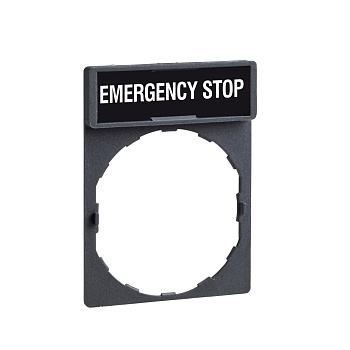 ZBY2330 Этикетка EMERGENCY STOP, Schneider Electric 