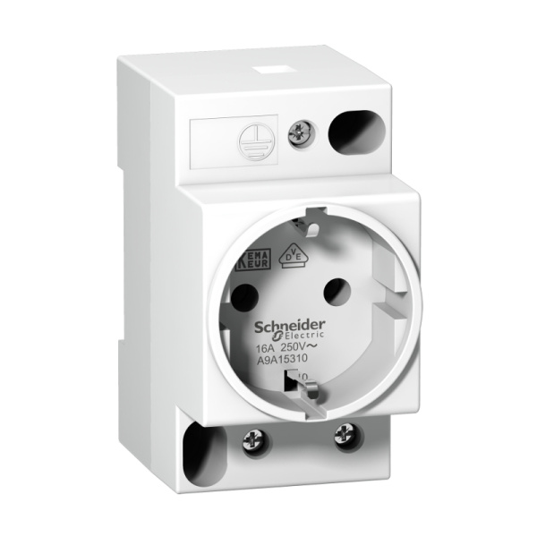 A9A15310 | Розетка щитовая на DIN-рейку 250В, 16A, Schneider Electric