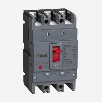 28105DEK | Силовой авт. выключатель 3P 80A 35кА ВА-332А, Dekraft