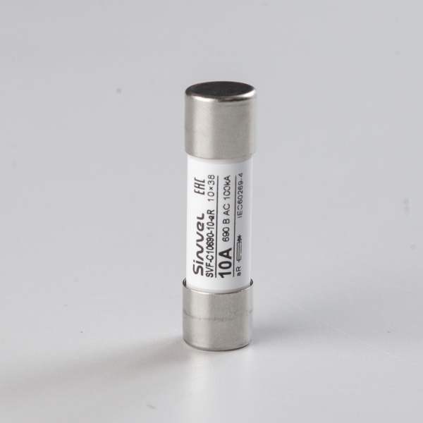 SVF-C10690-10-aR | Предохранитель, 10 А, 690 В АС, aR, цилиндр., 10х38 мм, Sinvel 