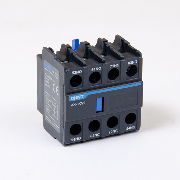 938251 | Приставка дополнительные контакты AX-3X/22 к Контактору NXC-06~630, Chint