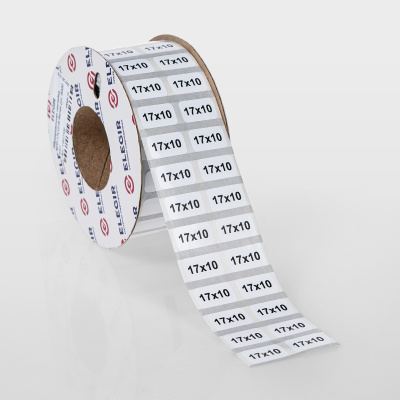11617100 | Маркировочная наклейка NPP-17х10-W белая (рулон 5000 шт.), Elegir 