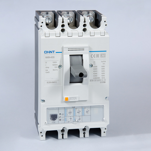 269403 | Автоматический выключатель NM8N-400S EN 3P 400А 50кА с электронным расцепителем, Chint