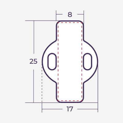 el523925080 | Маркер под каб. стяжку PMX-25x8 W белый (рул. 900 шт.), Elegir