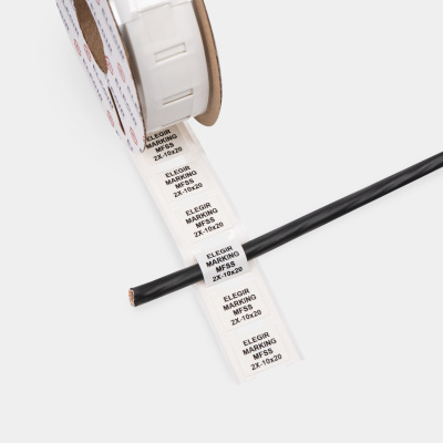 21510210 | Маркер плоский MFSS-2X-10-20/1-W белый (уп. 300 шт.), Elegir 