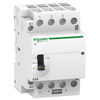 A9C21843 | Модульный контактор, серия iCT, 3НО, 40А, управление 220…240В AC, Schneider Electric