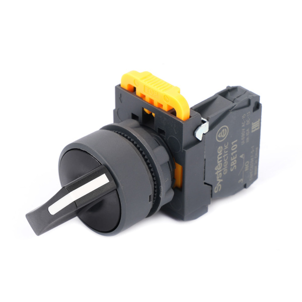SB5AD21 | Переключатель 2-позиционный, фиксация, 1НО, Systeme Electric