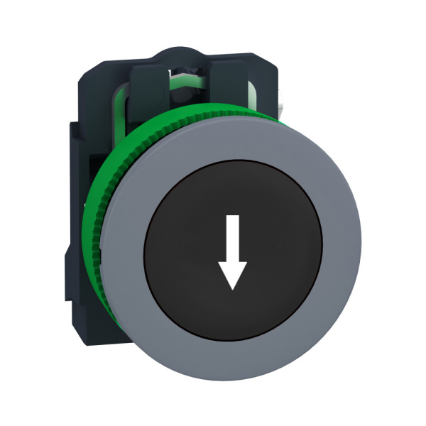 XB5FA3351C0 | Кнопка без подсветки, с возвратом, 1НО, чёрная, стрелка вниз, C0, Schneider Electric