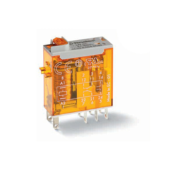 465280240040 | Миниатюрное реле, серия 46, 24В AC, 8А, 2CO, Finder