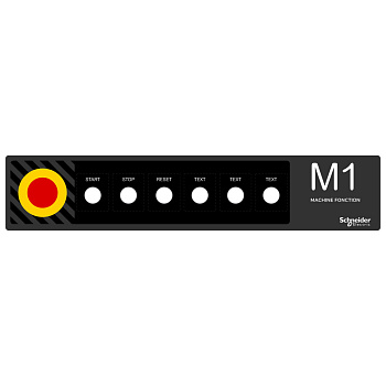 ZBYLEG501001 Трафарет для маркировки, 500x100мм, шаблон, Schneider Electric 
