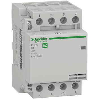 EZ9C32440 | Модульный контактор, серия Easy9, 4НО, 40A, управление 230В АС, Schneider Electric