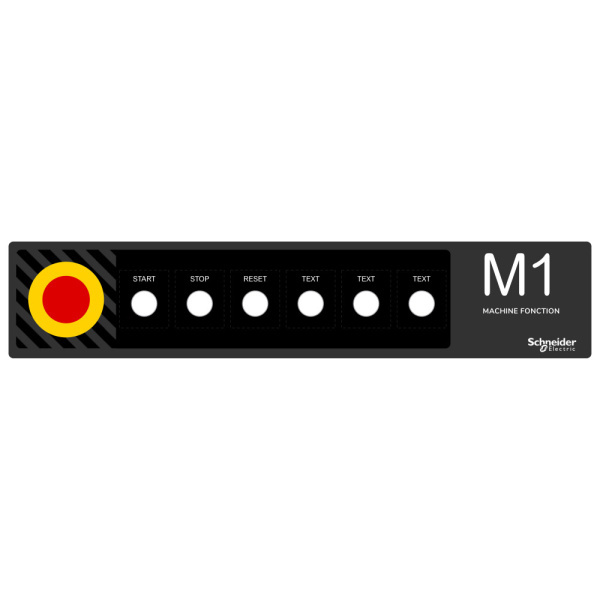 ZBYLEG501001 Трафарет для маркировки, 500x100мм, шаблон, Schneider Electric 