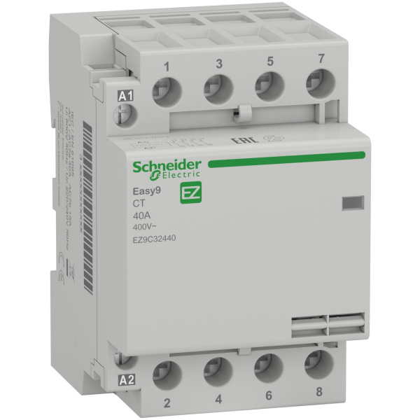 EZ9C32440 | Модульный контактор, серия Easy9, 4НО, 40A, управление 230В АС, Schneider Electric