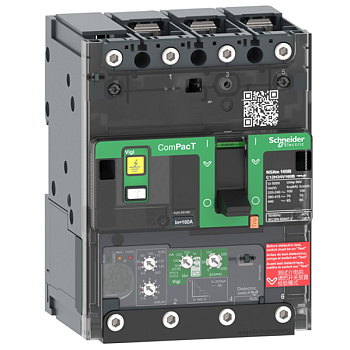 C11F34V100B | Автоматический выключатель NSXm 100F Micrologic 4.1 3P3d 100A 36кА, Schneider Electric