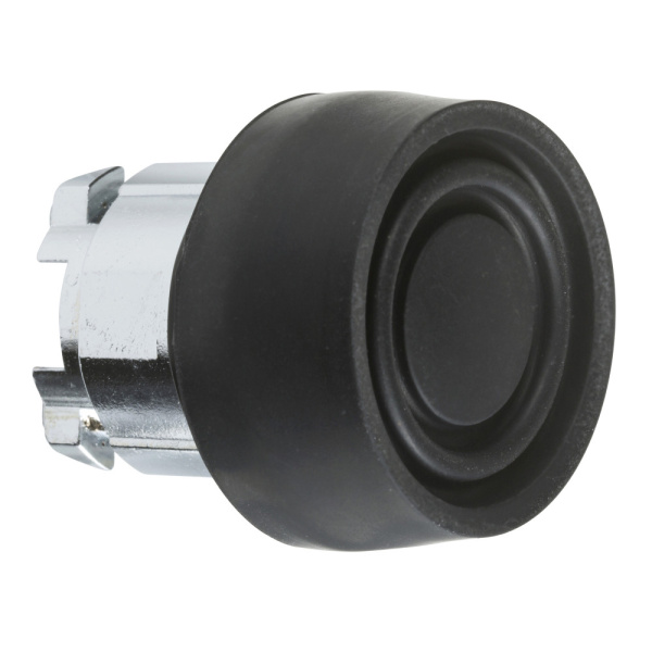 ZB4BP2S | Головка кнопки, силиконовый колпачок, чёрная, Schneider Electric