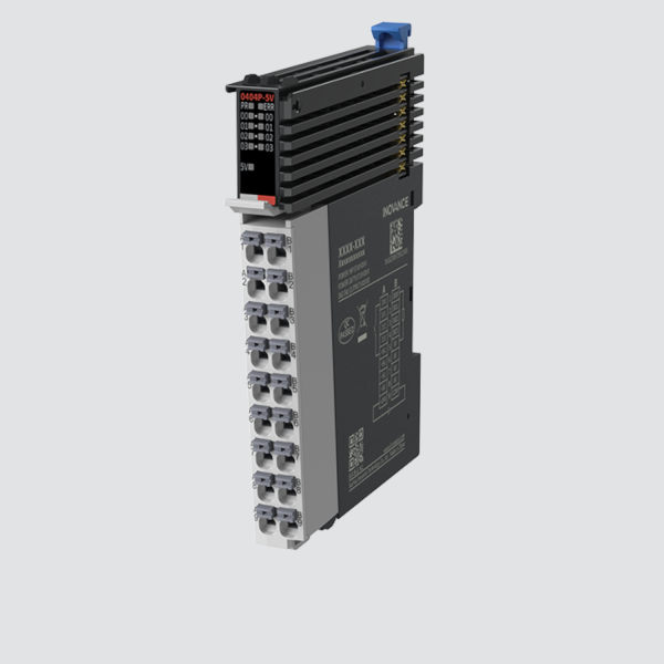 GL20-0404ETP-5V | Модуль расширения Easy, 4 входа, 4 выхода, PNP пружинный зажим, напряжение 5В, Inovance