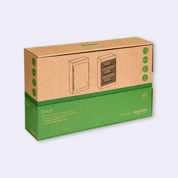 EZ9E312P2SRU | City9 Box корпус навесной с белой дв. 3ряд/36мод, Systeme Electric