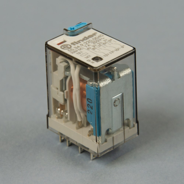 553492200040 | Универсальное реле, серия 55, 220В DC, 7 А, 4CO, Finder