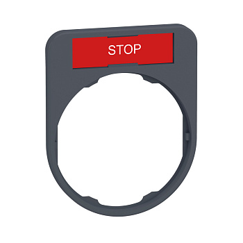 ZBYF2304C0 | Держатель маркировки, STOP, C0, Schneider Electric