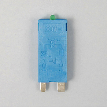 9901023098 | Зеленый LED + варистор; 110...240В AC/DC, Finder