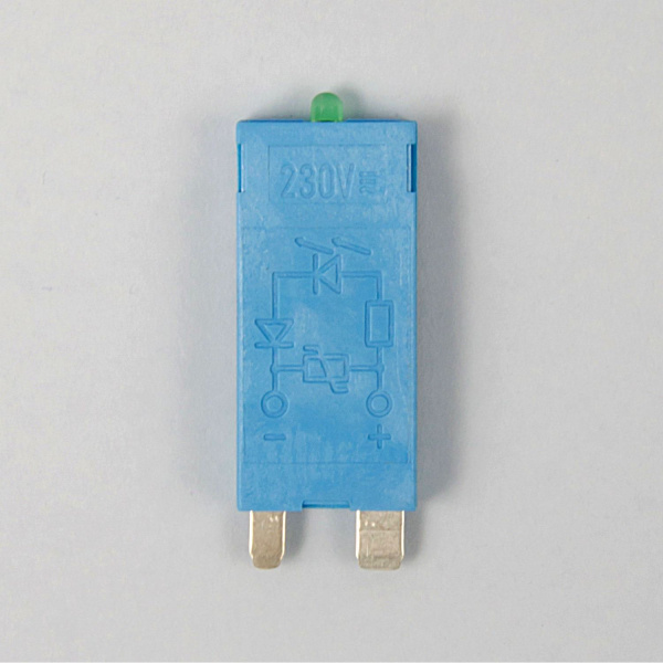 9901023098 | Зеленый LED + варистор; 110...240В AC/DC, Finder