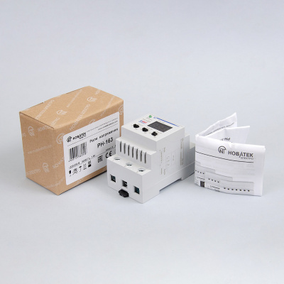 РН-163 | Реле напряжения 63А 220В с вольтметром, Новатек