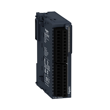 TM3DQ16T | Дискретный модуль расширения ТМ3- 16 выходов транзист источник(PNP), Schneider Electric
