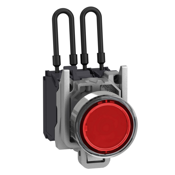 XB4BW24B5 | Кнопка с подсветкой 24В AC/DC с возвратом, красная, Schneider Electric
