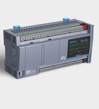 Easy321-3624TN | ПЛК Easy321, 36 входов PNP/NPN, 24 выхода NPN, 1x RS485, 1x RS232, 1x EtherNET, 1x USB, 4 сервооси, Inovance