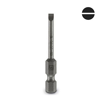 PC1212568 | Отверточный бит со шлицем SF-BIT-SL 0,6X3,5-50, (уп-5шт.), Phoenix Contact