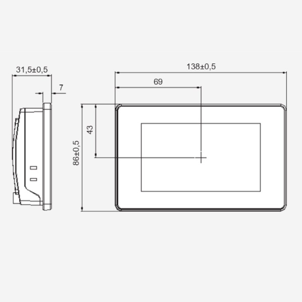HMISGU43P | Графическая панель оператора 4,3", Systeme Electric