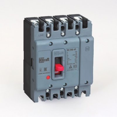 22787DEK | Силовой авт. выключатель 4P 250А 36кА ВА-303, Dekraft