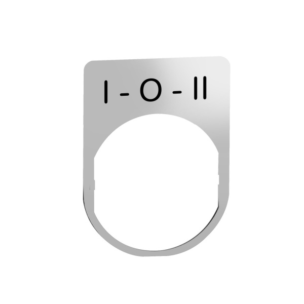 ZBYM2186 | Держатель маркировки, O-I-II, металл, Schneider Electric