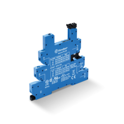 93637220 | Розетка 1P, с пластиковой клипсой и винтовыми клеммами, для реле 34.51, 34.81, Finder