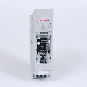 SV160-1 | Горизонтальный ПВР, 160 A, 000, 1P,  хомутные зажимы 1,5-50 мм2, Sinvel 
