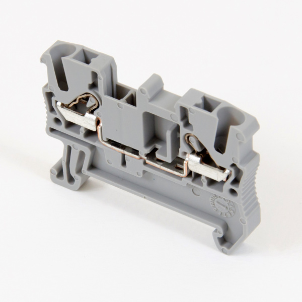 3034028 | Клемма DT 2,5, соединение push-in, 2 вывода, серая, Phoenix Contact