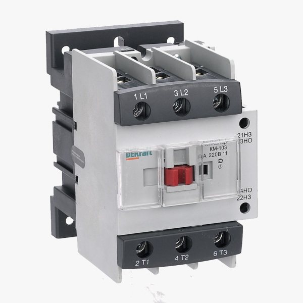 22144DEK | Контактор 80А 380В АС3 1НО+1НЗ КМ-103 DEKraft, Dekraft