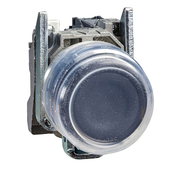 XB4BP21EX | Кнопка c защитным колпачком без подсветки с возвратом, чёрная, 1НО, ATEX, Schneider Electric
