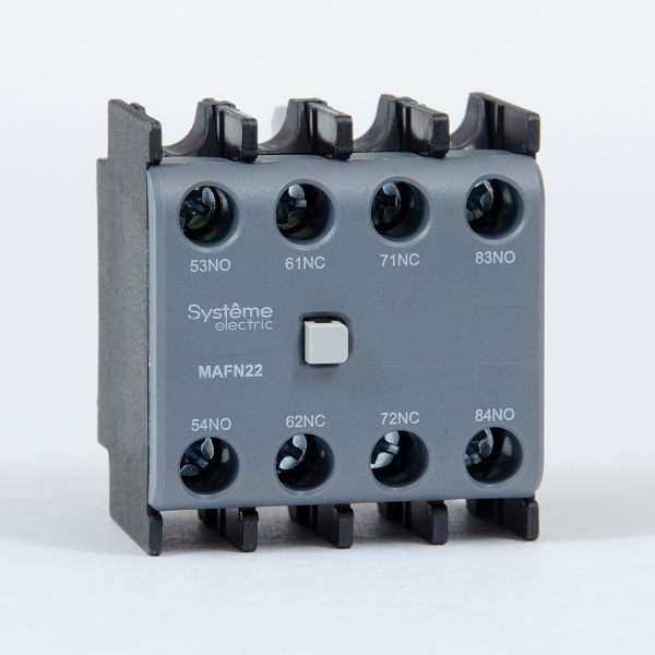 MAFN22 | ДОП. КОНТ. БЛОК MC1G/E 2НО+2НЗ ФРОНТАЛЬНЫЙ МОНТАЖ (LAEN22), Systeme Electric