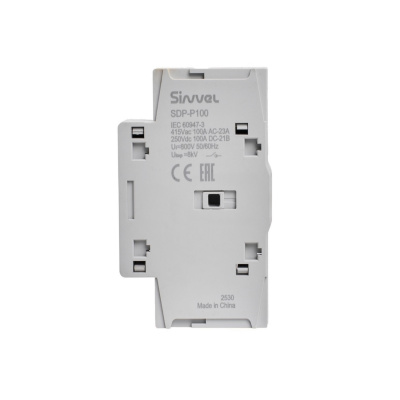 SDP-P100 | Дополнительный полюс для выключателей 63 – 100 А, Sinvel