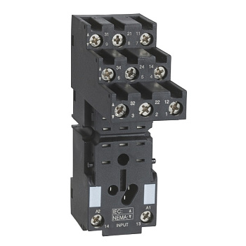 RXZE2S111M | Колодка с винтовыми зажимами для реле RXM, 3СО, 10А, Schneider Electric